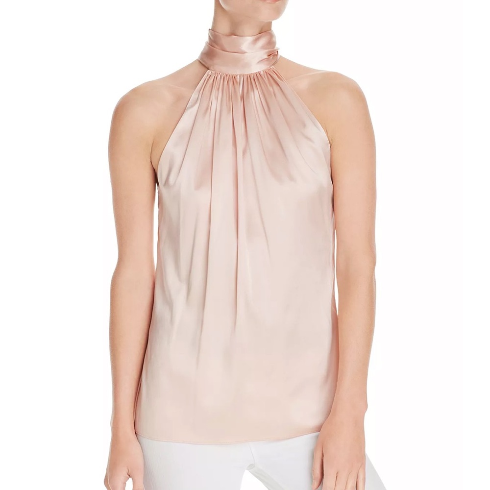 Rant Brook Silk Blush Pink Blouse